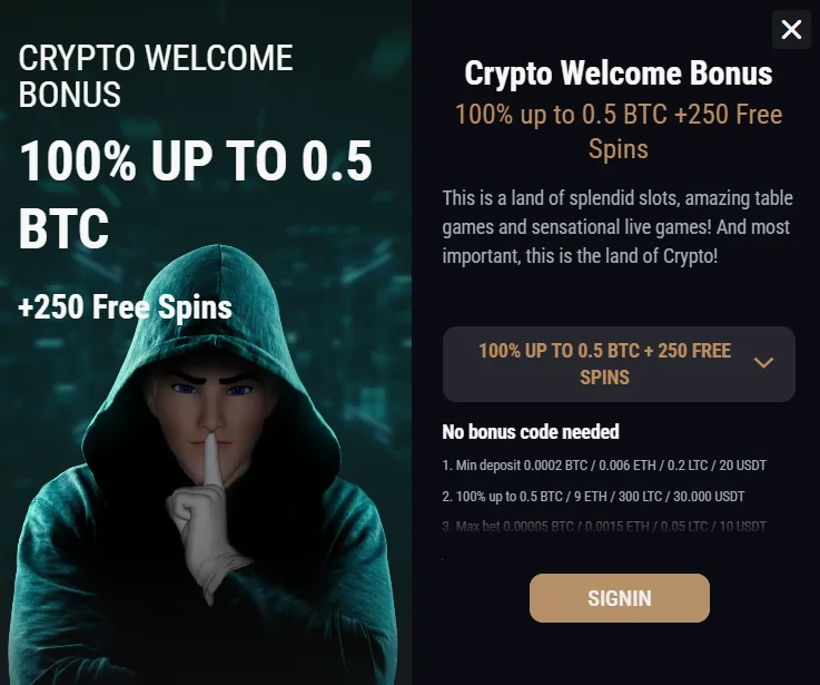 king billy casino bonus code