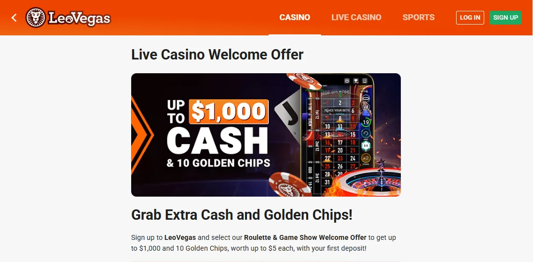 leovegas casino welcome bonus
