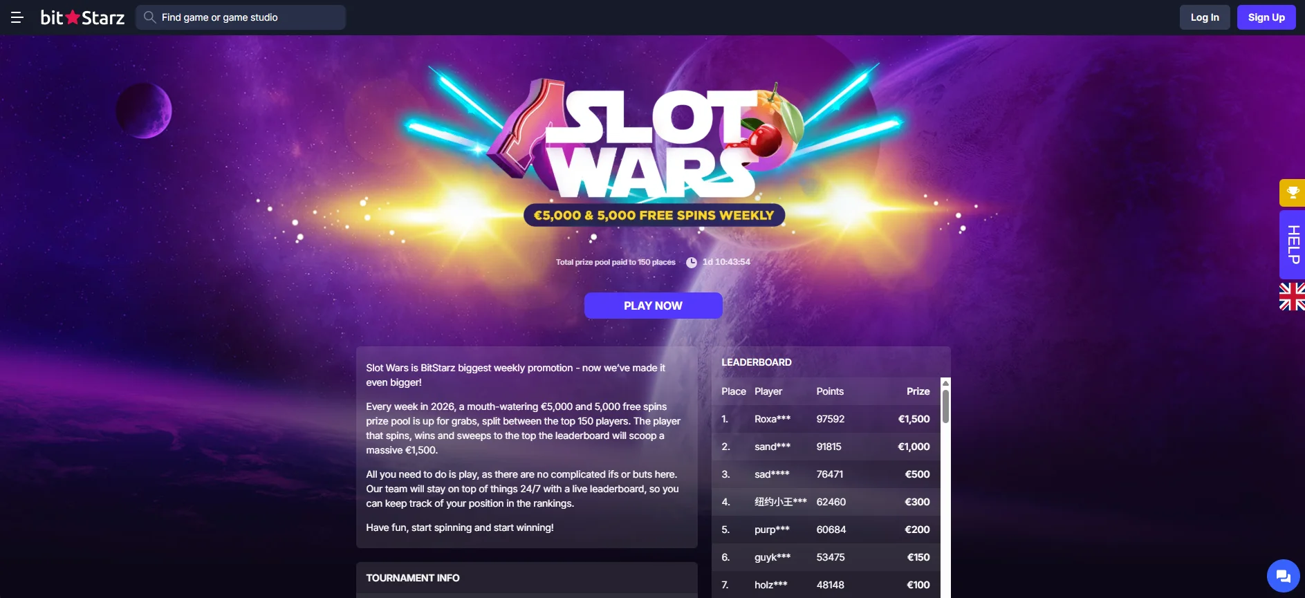 BitStarz Casino Slot Wars