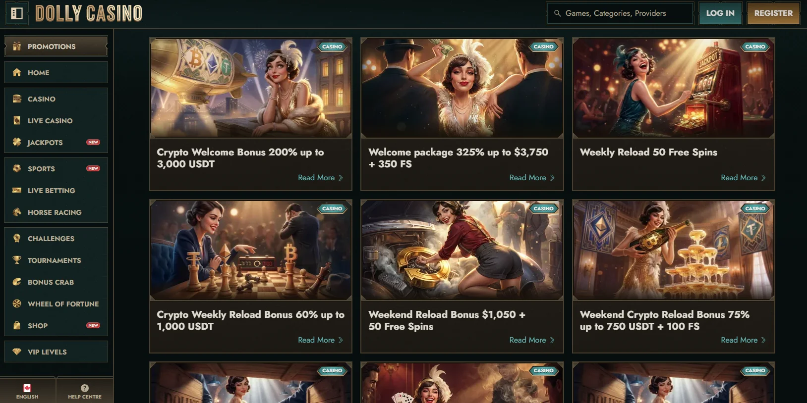Dolly Casino Bonuses