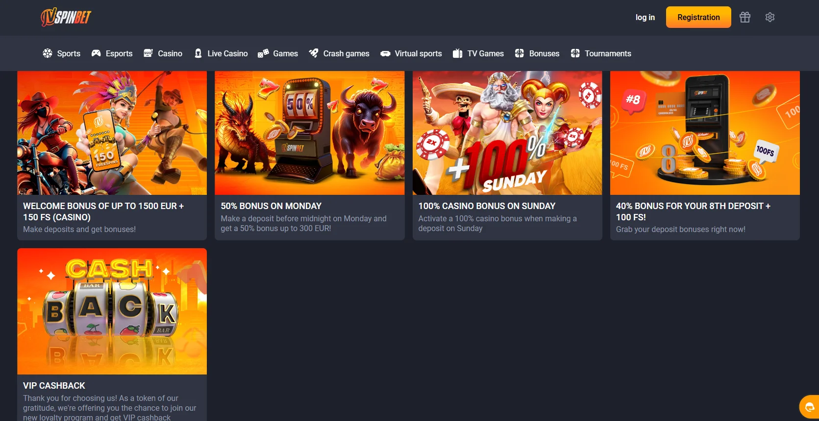 JVSpin Casino Bonuses