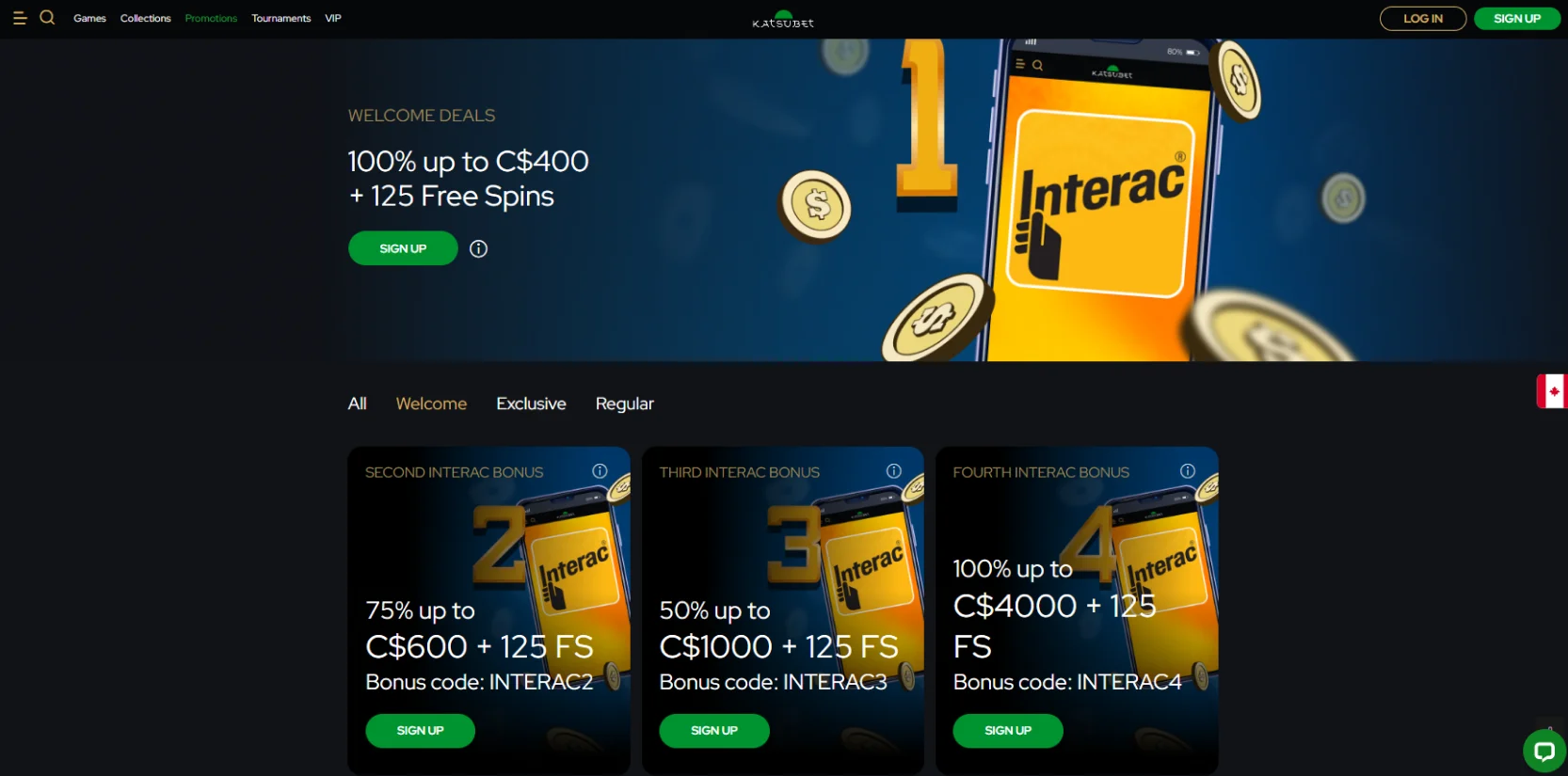 Katsubet Casino Welcome Bonus