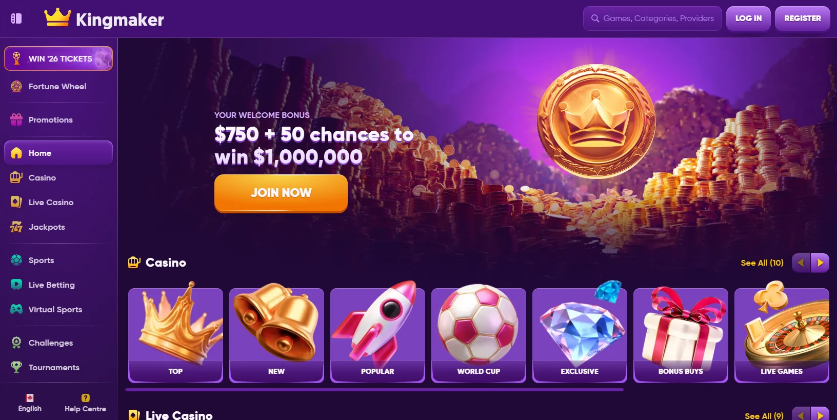 Kingmaker Casino