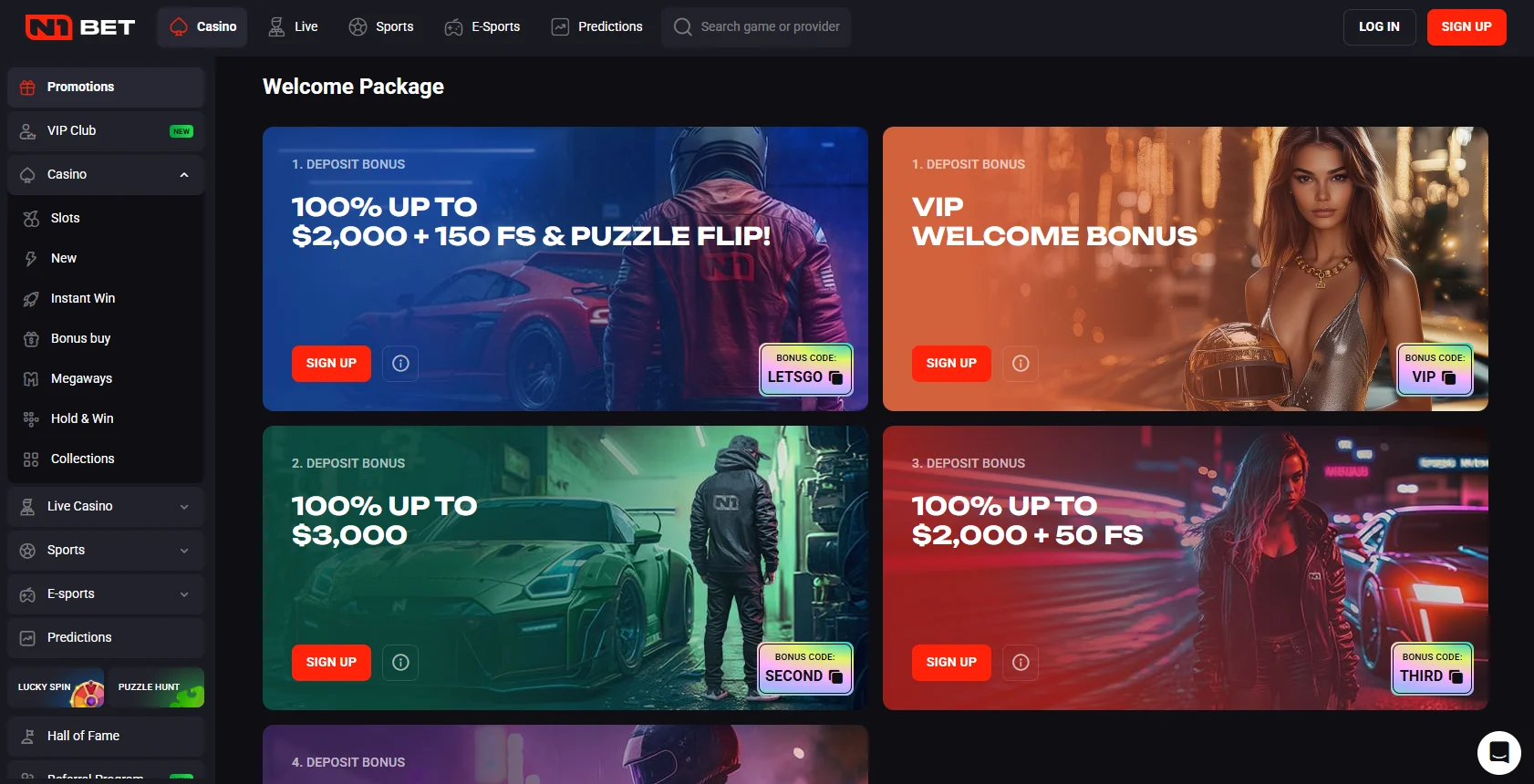 N1Bet Casino Welcome Bonus