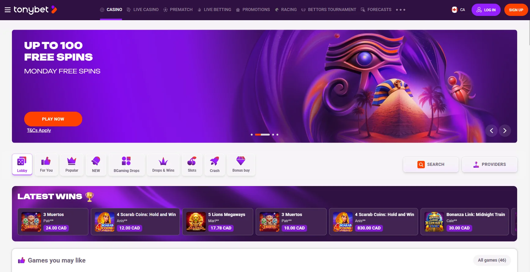 Tonybet Casino