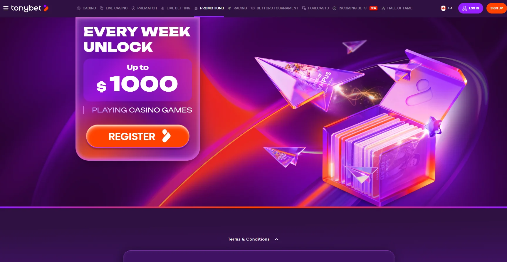 Tonybet Weekly Reload