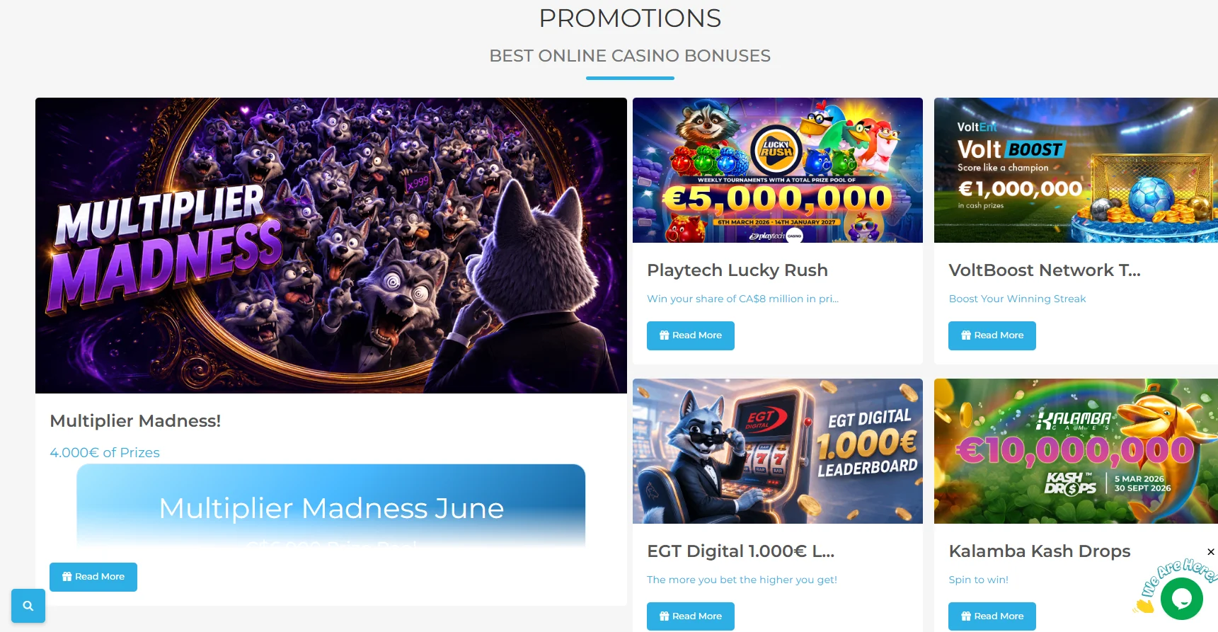 Wolfy Casino Bonuses